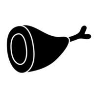 Modern design icon of ham vector