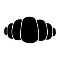 Croissant, icon of breakfast in flat design vector