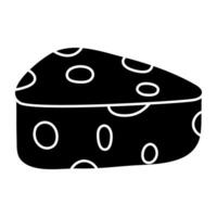 An iAn icon design of cheese slice con design of cheese slice vector