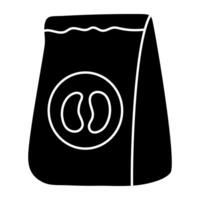 Trendy design icon of coffee packet vector