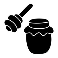 Perfect design icon of honey jar vector