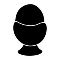Boiled egg icon, editable vectr vector
