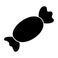 A unique design icon of wrapped toffee vector