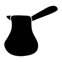 Trendy design icon of cezve vector