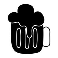 Modern design icon of beer mug vector