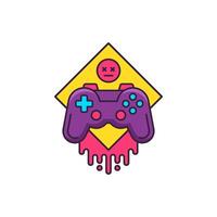 Gaming esport game entertainment fun digital technology gamepad outline icon vector