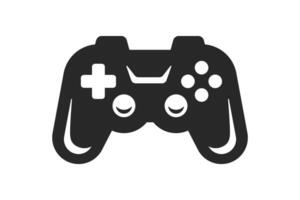 Gamepad joystick virtual game controller gaming esport monochrome black icon vector