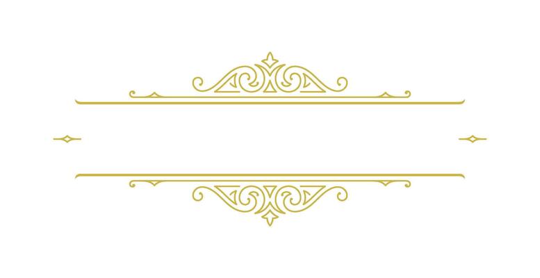 Vintage ornament swirl text divider filigree calligraphic illustration. Classical flourishes separator for text decoration.