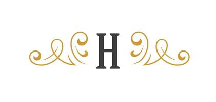 Vintage ornament swirl text separator calligraphic filigree illustration. Classical flourishes divider element for text decoration. vector