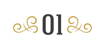 Vintage ornament swirl text separator calligraphic filigree illustration. Classical flourishes divider element for text decoration. vector