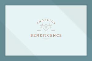 Linear style emblem of crossed arms line style vector