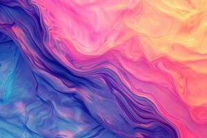 Colorful vibrant and retro liquid paint texture wallpaper. photo