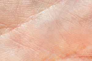 The texture of the skin of the hand. photo