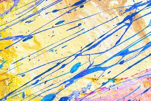 Colorful graffiti painted on a wall. Abstract urban background. photo