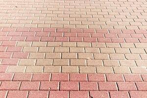Texture of a paving stone road. Abstract background for design. photo