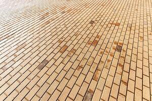 Texture of a paving stone road. Abstract background for design. photo