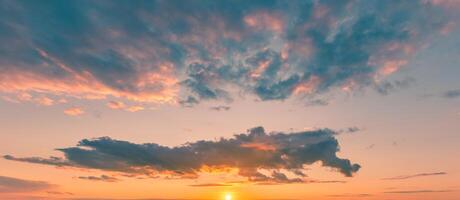 Cloudy sky background. photo