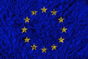 European Union flag abstract background. photo