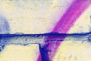 Fragment of colored graffiti painted on a wall. photo