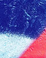 Fragment of colored graffiti painted on a wall. photo