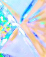 Lights reflected in the crystal background. photo