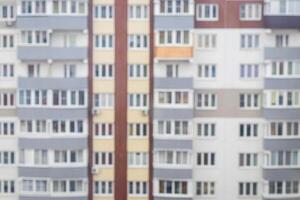 Blured photo of the fragment of a residential building.