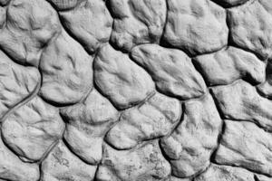 Black and white texture of a wall made of stones. Abstract background. photo