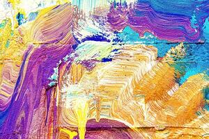 A fragment of colorful graffiti painted on a wall. Abstract urban background. photo
