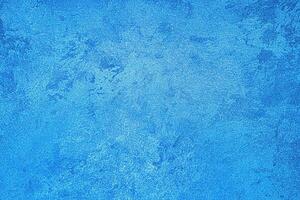 Texture of blue decorative plaster or concrete. Abstract grunge background. photo