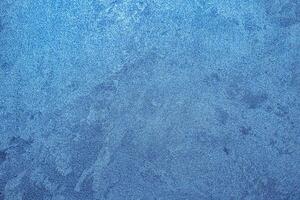 Texture of blue decorative plaster or concrete. Abstract grunge background. photo