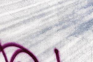 A fragment of colorful graffiti painted on a wall. Abstract urban background. photo