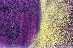 A fragment of colorful graffiti painted on a wall. Abstract urban background. photo