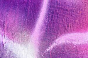 A fragment of colorful graffiti painted on a wall. Abstract urban background. photo