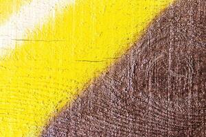 A fragment of colorful graffiti painted on a wall. Abstract urban background. photo