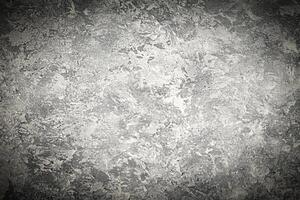 Texture of gray decorative plaster or concrete with vignette. photo