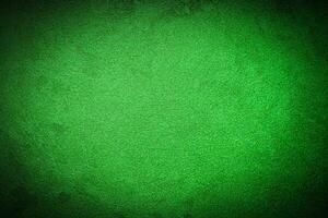 Texture of green decorative plaster or concrete with vignette. photo