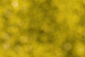 Blurred bokeh background image of bright yellow foliage in golden autumn. photo