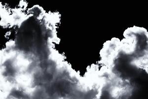 Cumulus clouds in the sky in cloudy weather. Abstract background. photo