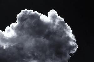 Cumulus clouds in the sky in cloudy weather. Abstract background. photo