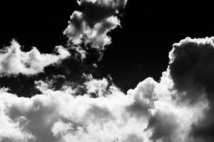 Cumulus clouds in the sky in cloudy weather. Abstract background. photo