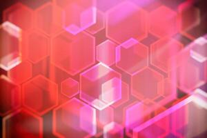 Lights bokeh. Abstract hexagon background for design. photo