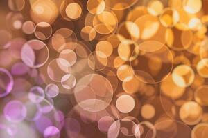 Lights bokeh. Abstract round background for design. photo