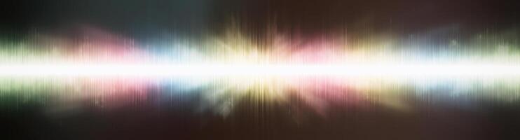 Abstract background. Digital sound with wave colored rainbow. photo