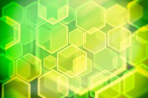 Lights bokeh. Abstract hexagon background for design. photo