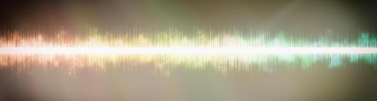 Abstract background. Digital sound with wave colored rainbow. photo