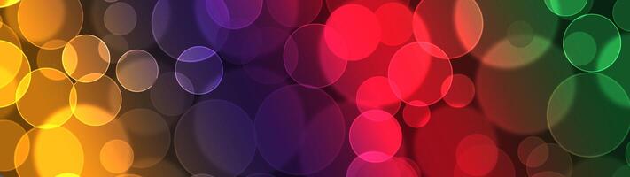 Lights bokeh. Abstract background for design. Rainbow. photo