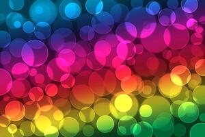 Lights bokeh. Abstract background for design. Rainbow. photo