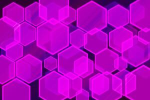 Lights bokeh. Abstract hexagon background for design. photo