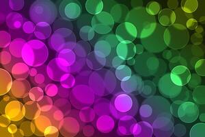 Lights bokeh. Abstract background for design. Rainbow. photo
