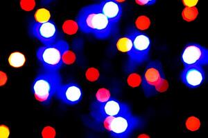 Lights bokeh. Abstract Christmas background for design. photo